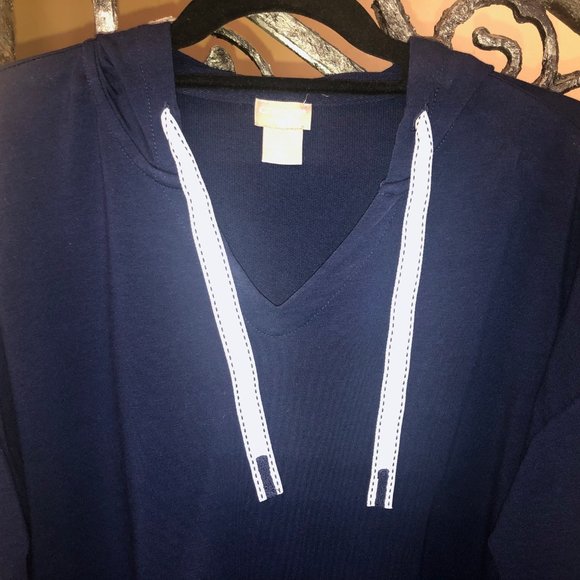 Navy/White Hoodie and matching Jogger Pants - Picture 3 of 12